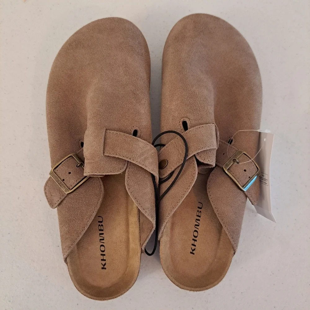 Khombu suede clogs